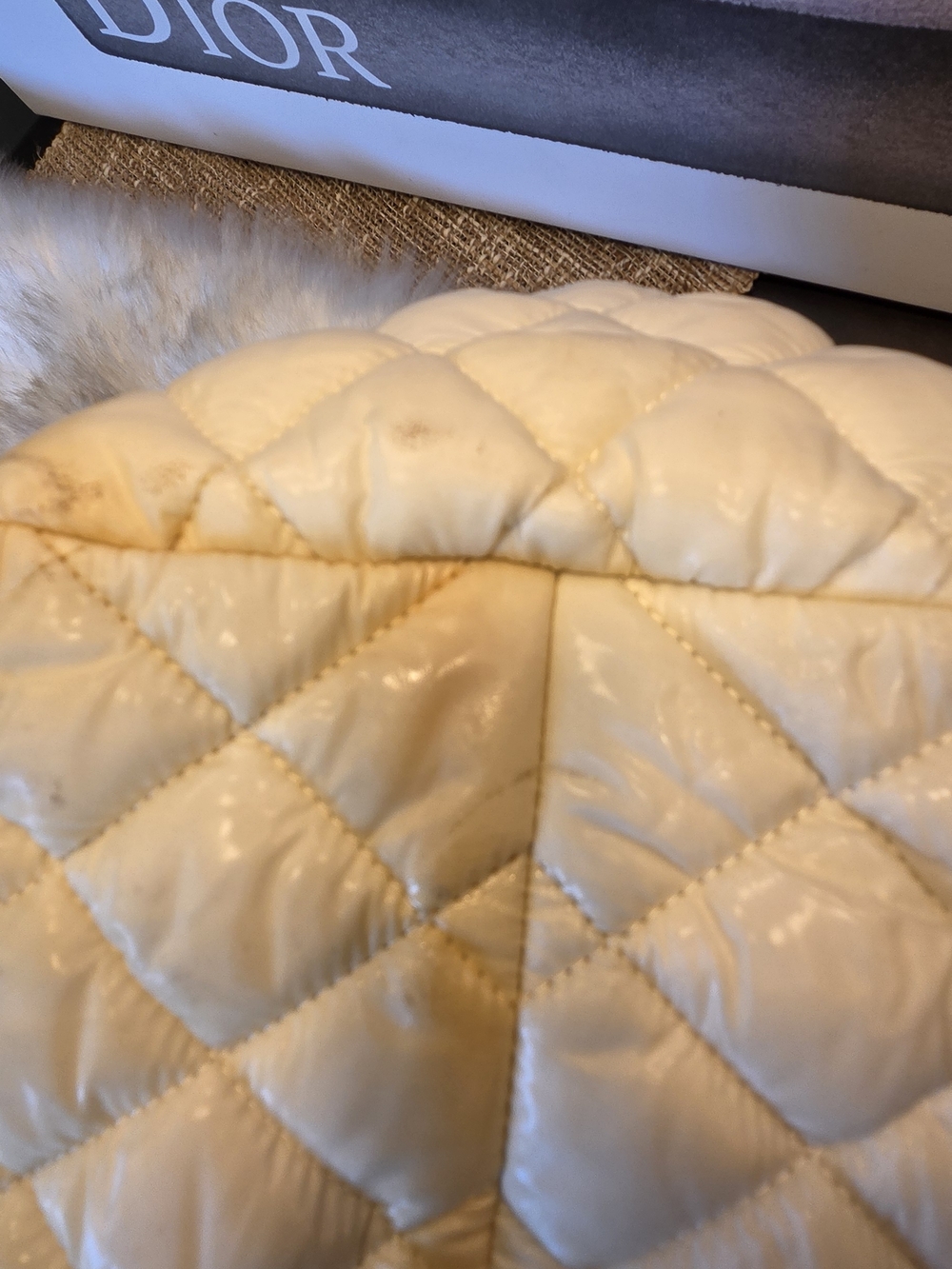 CHANEL COCOON  Cream Quilted Dome Tote with Authenticity Card. Code -With FLAWS - Picture 8 of 16